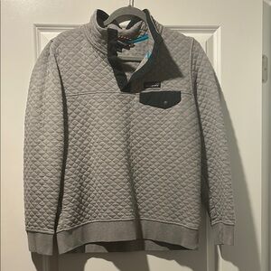 Patagonia Gray Quilted Sweater